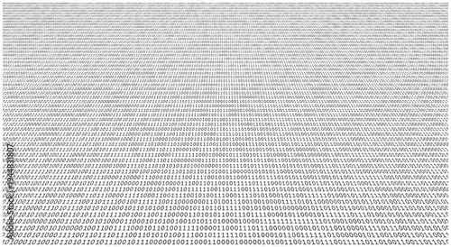 Monolithic Binary Stream - Deep Grey Digital Matrix and Abstract Data Flow Architecture