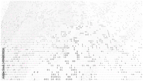 Ethereal Data Wave - Chromatic Binary Gradient and Fluid Digital Sequence