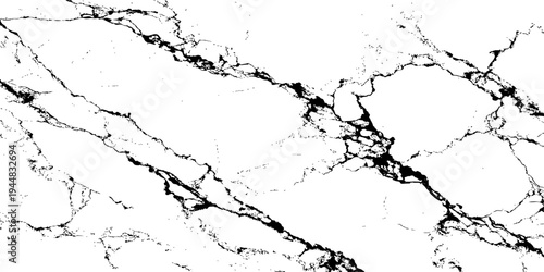 Modern black and white marble texture with natural veins and cracked stone structure. Luxury abstract marble background suitable for wallpapers, tiles, branding and interior design.