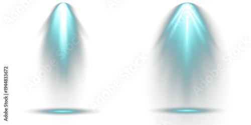 Group of floodlight creative, for concert illumination.