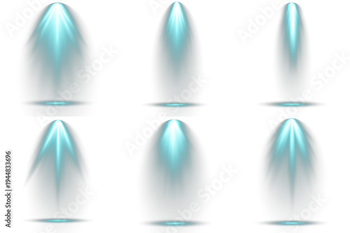 Collection of light effect bright, for concert illumination.