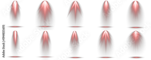 Group of light beam strong directional, disco club event.