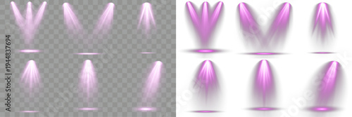 Set of stage scene creative, for theater and gallery.