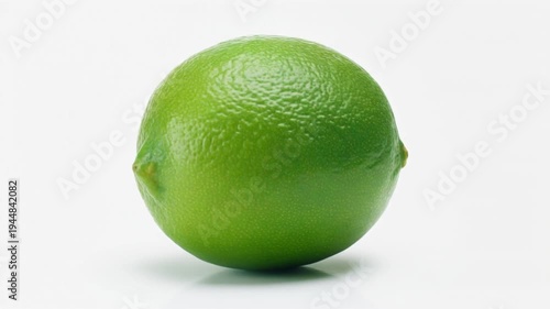 Lime fruit on white background.