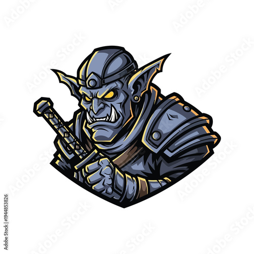 Fantasy creature with sharp teeth.