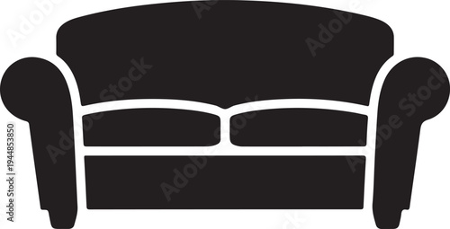 A sofa isolated on transparent background