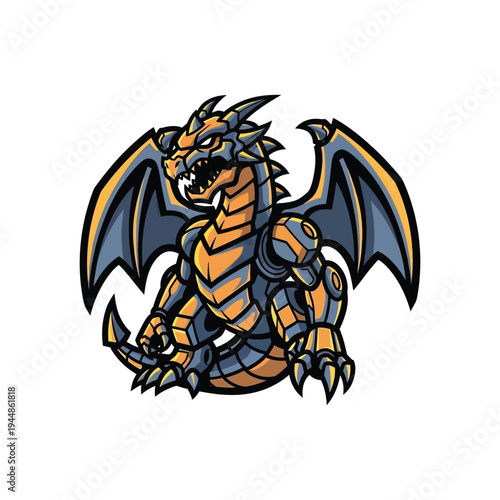 Robot Dragon Creature Fantasy Beast.