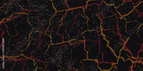 Gritty, abstract, a heavily distressed metal surface, dark, scratched background interspersed with vibrant, rusty orange and reddish-brown patches, corrosion and wear. Rough, industrial, and grunge-fi