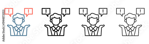 Complaint Icon Collection Set Different Style