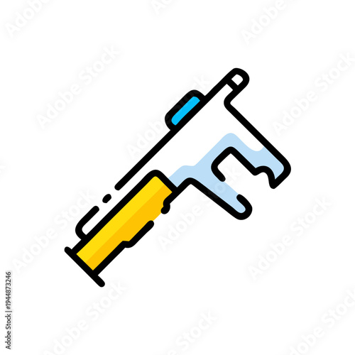 Minimal Caliper Silhouette Vector Illustration, Clean Caliper Measuring Tool Minimal Icon Design, Precision Caliper Silhouette Engineering Measurement Tool, Minimal Vernier Caliper Outline Technical