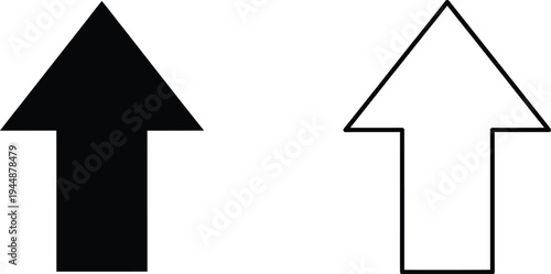 Upward arrows symbolizing growth and progress isolated on transparent background, Vector