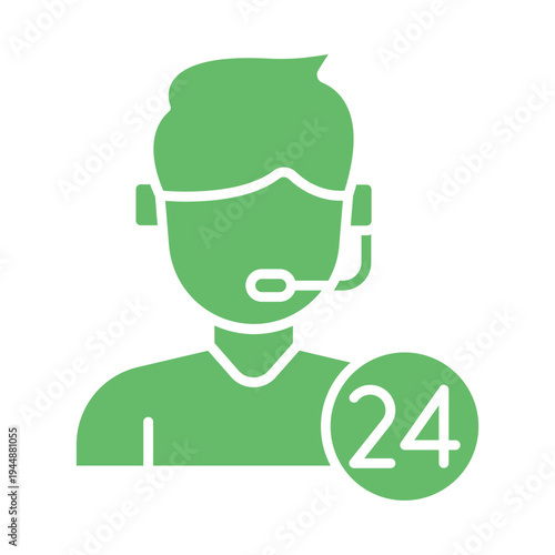 24 hours support Icon