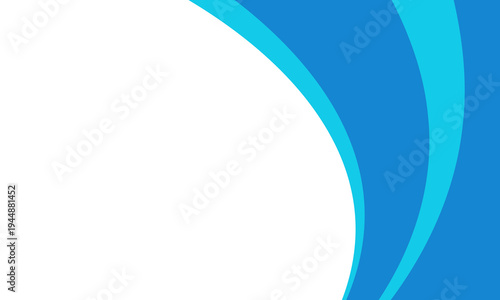 Modern Abstract Blue Flowing Curves Background