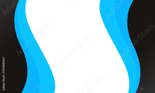 Modern Curved Blue Colored Wave Background