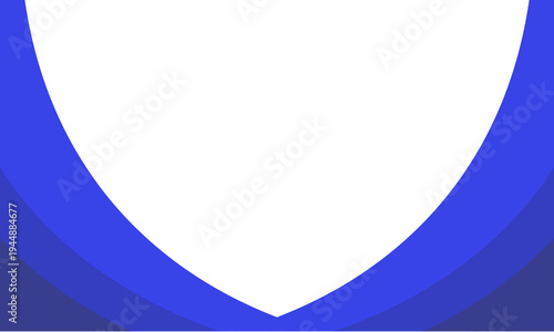 Modern White and Blue Business Background With Blue Curved Shapes
