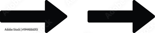 Black arrows pointing in opposite directions isolated on transparent background, Vector