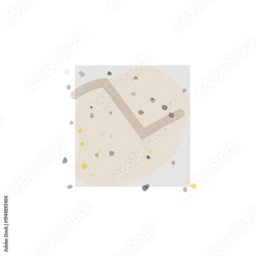 Tactile bakery crumb trails vector, textured cut paper SVG
