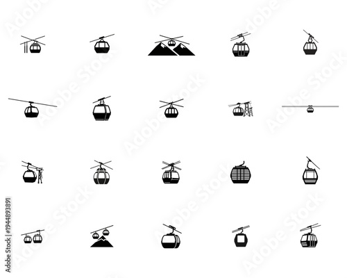 Collection of Cable Car with Transparent Background gondola ski lift