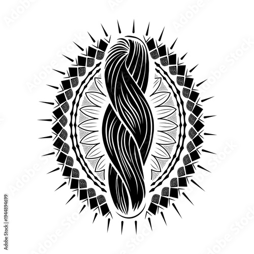 Filled style illustration showing muscle fiber anatomy