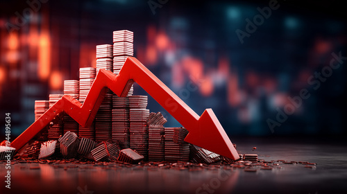 Economic Downturn: A symbol...