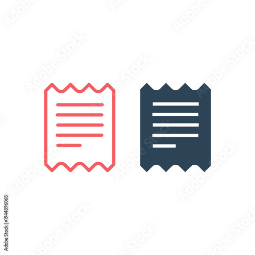 Invoice, bill icons set suitable for info graphics, websites and print media and interfaces.
