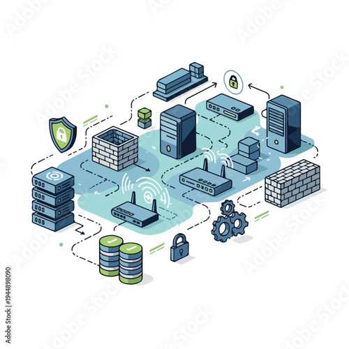 Data Center Servers Storage Network Infrastructure.