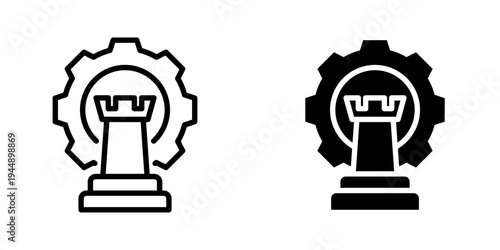 Strategy icon, element icon for design branding, print, and digital media