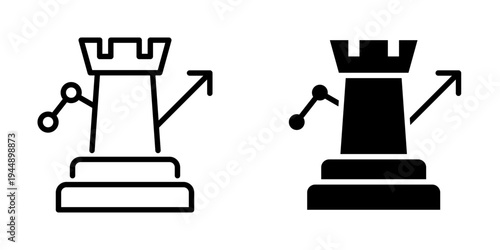 Strategy icon, element icon for design branding, print, and digital media