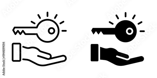 Key icon, element icon for design branding, print, and digital media