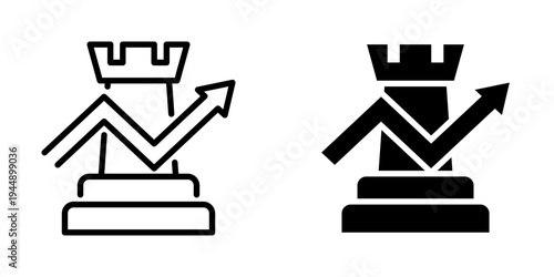 Growth icon, element icon for design branding, print, and digital media