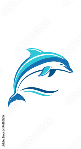 Dolphin jumping out of water fast.