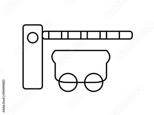 Automatic sliding gate opener system Vector