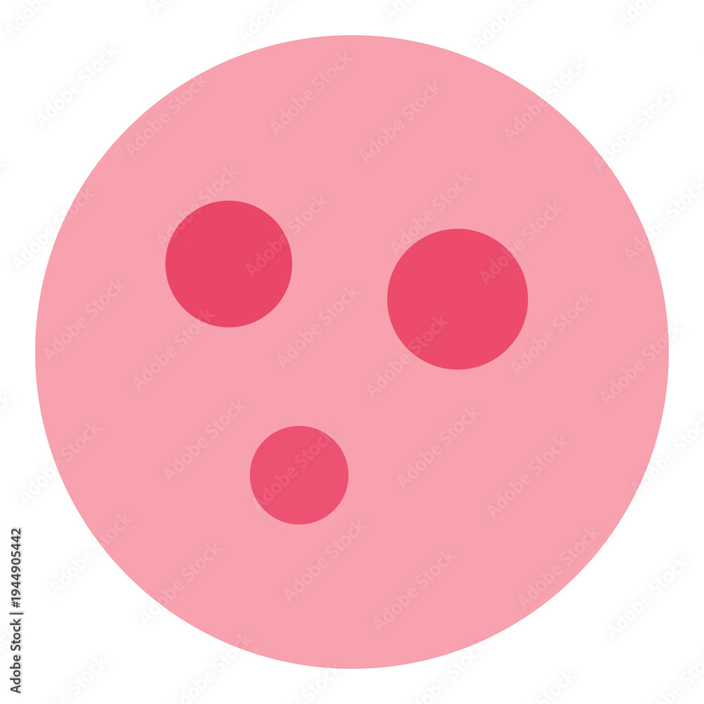 Fototapeta premium Pink smiley face emoticon symbol Vector
