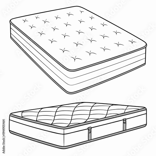 Mattress and box spring furniture home decor