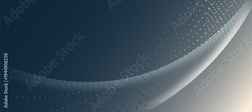 Abstract White And Blue Particle Motion Technology Background