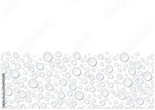 下部に広がる水滴背景 雫のバックグラウンド コピースペース