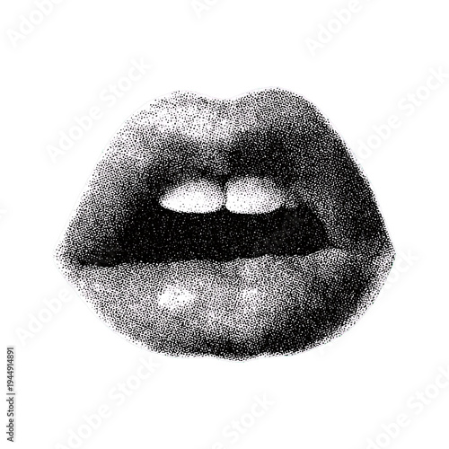 a woman mouth on transparent background PNG