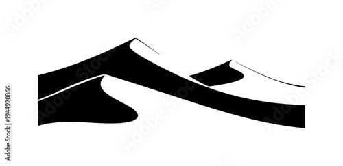 Minimalist Black and White Whisker Line Art Illustration