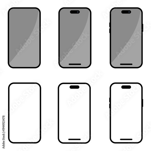 Ícone smartphone celular telefone símbolo design vetor