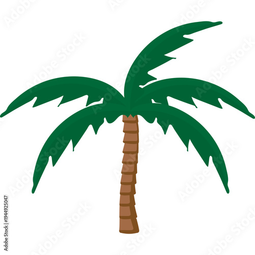 Tropical Palm Tree Illustration
