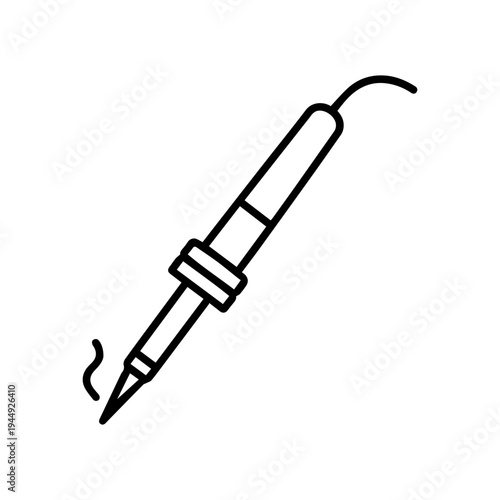 Soldering iron line icon vector isolated
Vector line icon on a white background