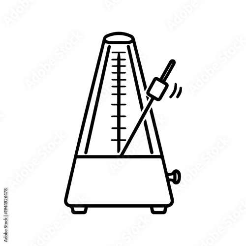 Metronome line icon vector isolated
Vector line icon on a white background