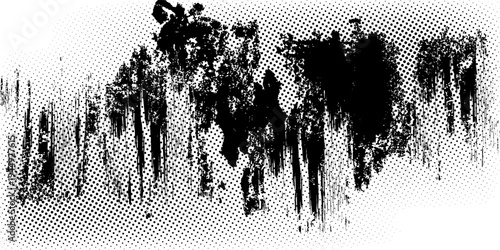 Grunge tire track, wheel braking marks. Truck, car or motorcycle tread pattern silhouette. Auto race,