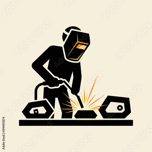 Welding Worker in Action