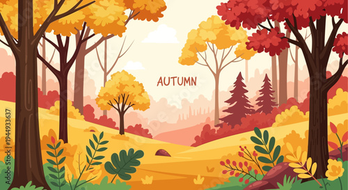 Autumn Leaves Fall Season Trees.