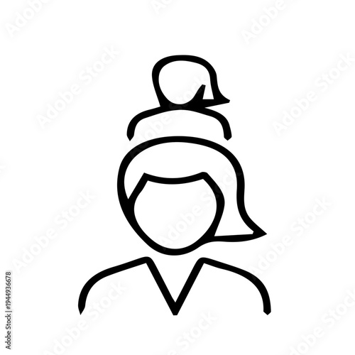 Woman with Child Icon