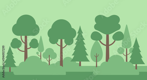 Trees Forest Green Foliage Landscape Nature 1.