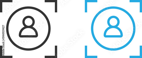 Modern and clean  User Account Icon.