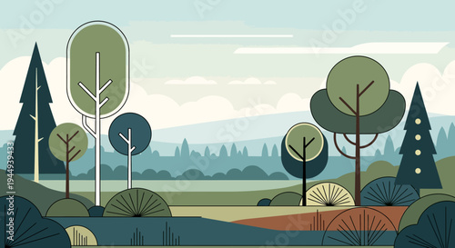 Trees Landscape Nature Green Foliage.