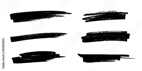 Set of brush paint stroke texture swatch Hand painted background Ink scribble dab clipart Paint smudge for tags and stamps design, beauty fashion poster